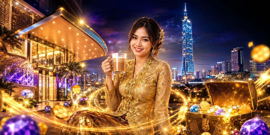 Suasana hiburan kasino malam di Kuala Lumpur dengan pakaian kebaya